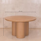 Mesa de Comedor Redonda Cuneo en Acabado Capuchino - 1.20 mts