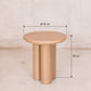 Mesa lateral redonda Cuneo – Capuchino 55 cm