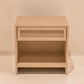 Parota sheet metal bureau with jute 1 drawer