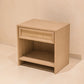 Parota sheet metal bureau with jute 1 drawer