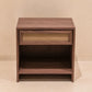Parota sheet metal bureau with jute 1 drawer