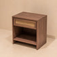 Parota sheet metal bureau with jute 1 drawer
