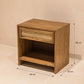 Parota sheet metal bureau with jute 1 drawer