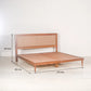 Cama King Size de Enchapado de Parota y Yute