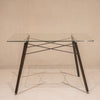 Mesa de comedor Oslo cristal nogal 120x70 Prisma Muebles