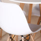 Paquete 1 mesa Frankfurt Blanca 100cm y 4 sillas Oslo Blancas Prisma Muebles