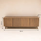 Meuble TV Bandes de Placage Noyer 1,80m