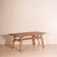 Mesa de comedor moderna de madera maciza de pino estilo contemporáneo para interiores cálidos y sofisticados