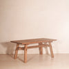 Mesa de comedor moderna de madera maciza de pino estilo contemporáneo para interiores cálidos y sofisticados