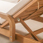 Chaise longue simple en bois Saona