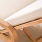 Chaise longue simple en bois Saona