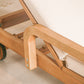 Chaise longue simple en bois Saona
