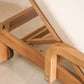 Chaise longue simple en bois Saona
