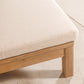 Chaise longue simple en bois Saona