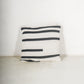 Coussin losange blanc/noir 50 x 50 cm