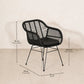 Silla para comedor Tobago Negro