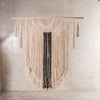 Two-tone wall macrame