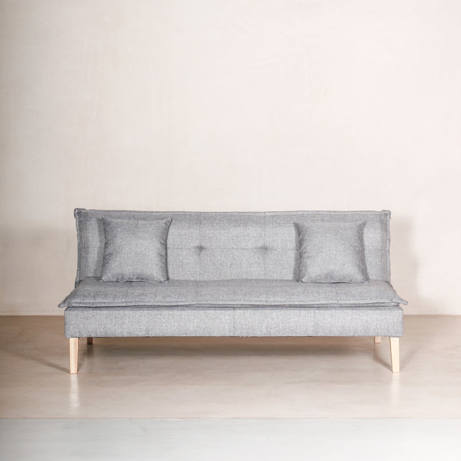 sofá cama carmen de tela color gris